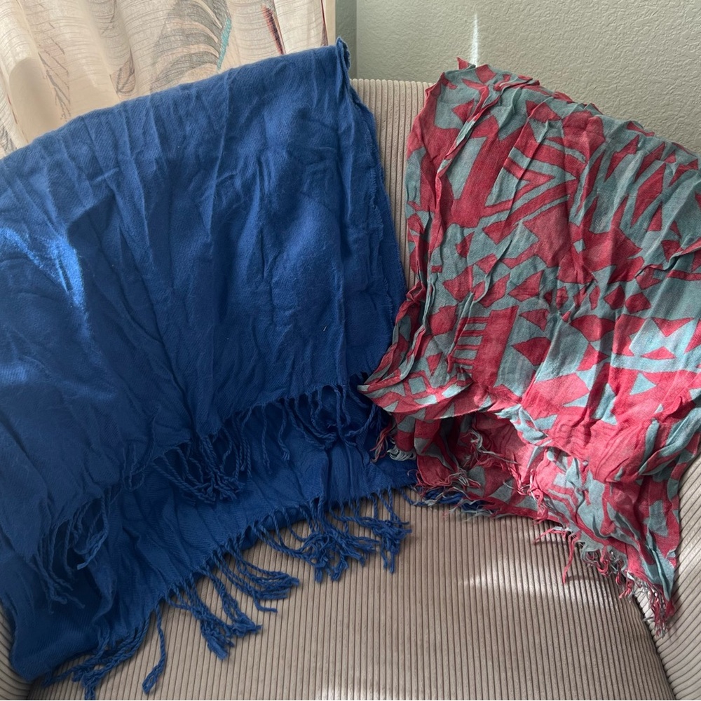 Two for one colorful scarf/pashmina